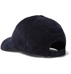 Officine Generale - Garment-Dyed Cotton-Blend Corduroy Baseball Cap - Blue