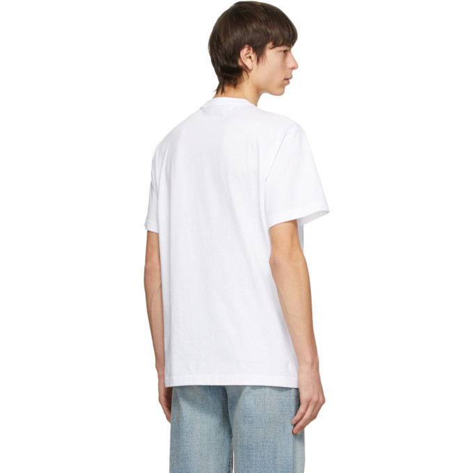【関税&送料込】Versace Jeans Couture T-Shirt With Crystals T-shirt with contrasting crystal baroque print - VERSACE