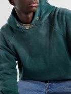 Les Tien - Cotton-Jersey Raglan Hoodie - Green
