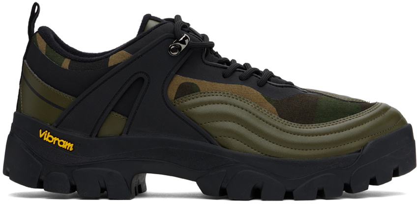 【ANDERSSON BELL】 UNISEX TRAINER SFUMATURA / 追跡付 Andersson Bell Green & Black SFUMATURA Sneakers Andersson Bell