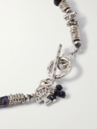 Peyote Bird - Cendre Sterling Silver Multi-Stone Beaded Bracelet