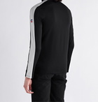 FUSALP - Alpilles III Striped Stretch-Jersey Half-Zip Ski Base Layer - Black