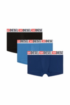 Diesel Three-pack of all-over logo waist boxers - Trunks Mens in Multicolor