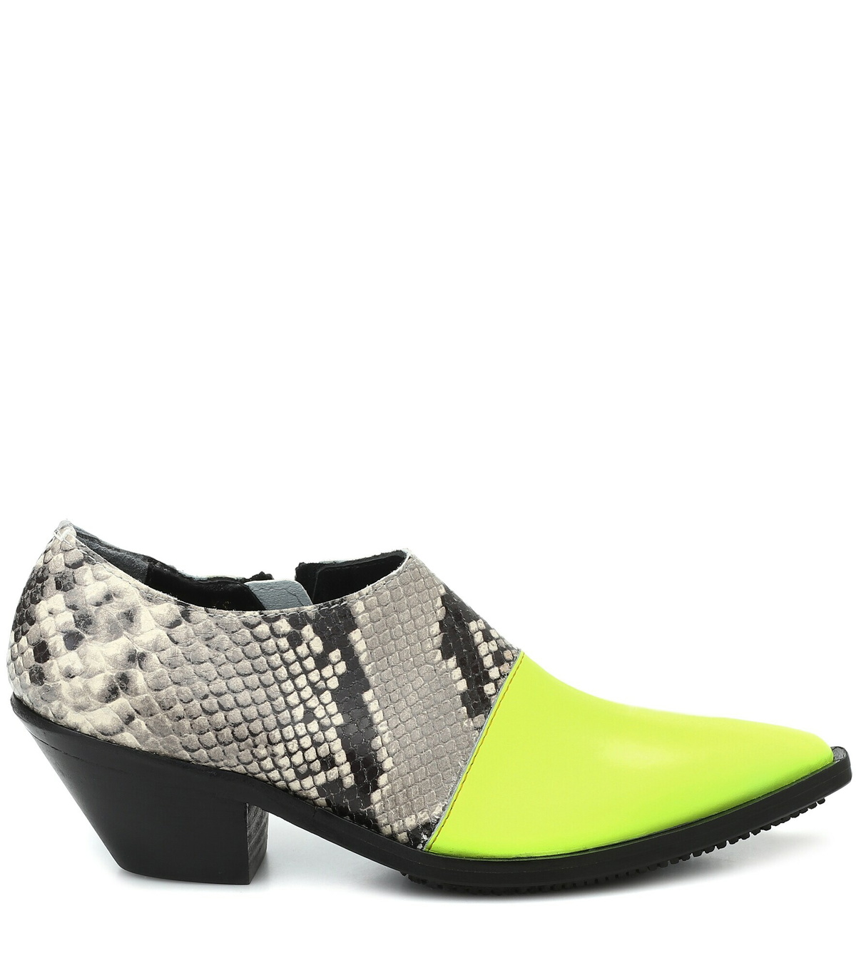 Junya Watanabe - Snake-effect leather ankle boots