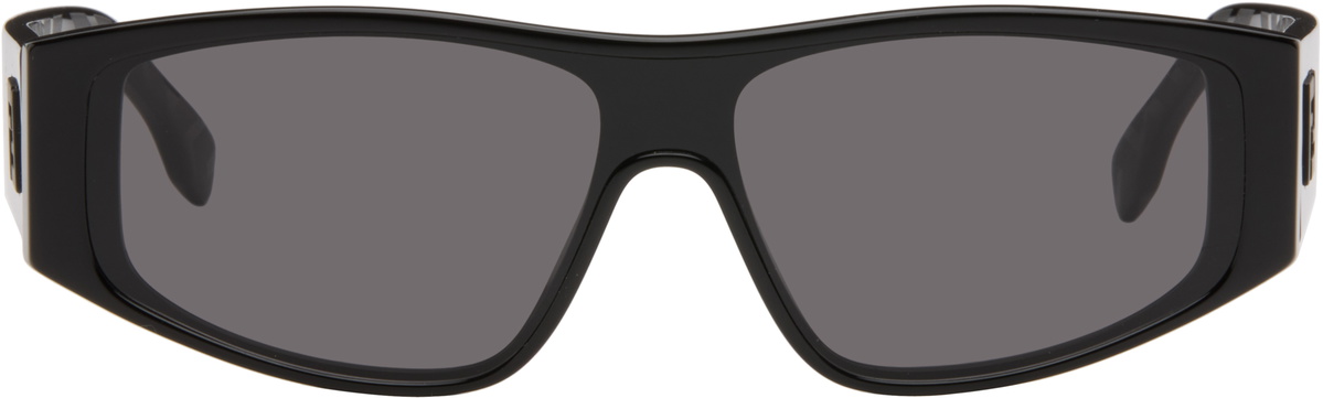 Fendi Black 'FF' Squared Sunglasses