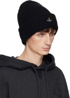 Vivienne Westwood Black Sporty Beanie