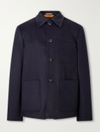 Barena - Cashmere Overshirt - Blue