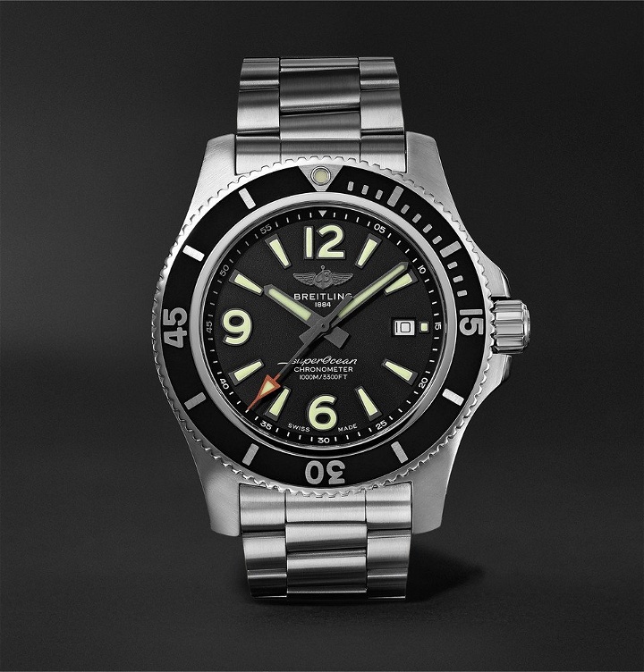 Photo: Breitling - Superocean Automatic 44mm Stainless Steel Watch - Black