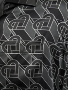 CASABLANCA - Monogram Print Silk Twill Shirt