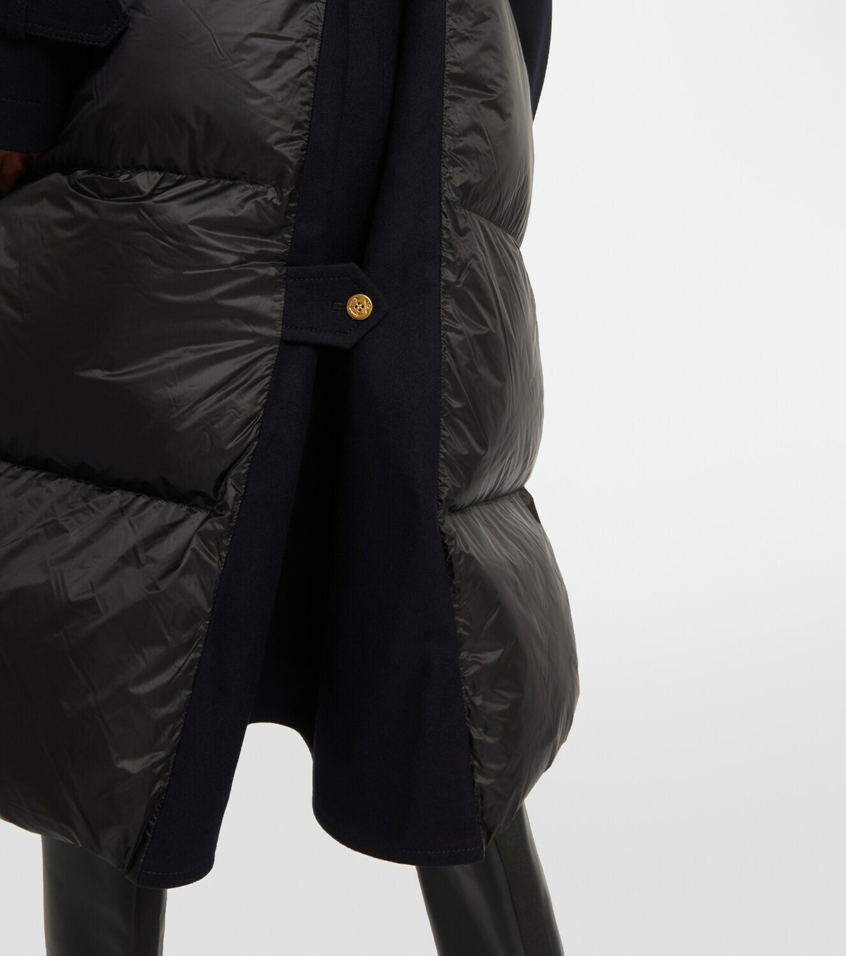 Sacai Wool-trimmed puffer coat Sacai
