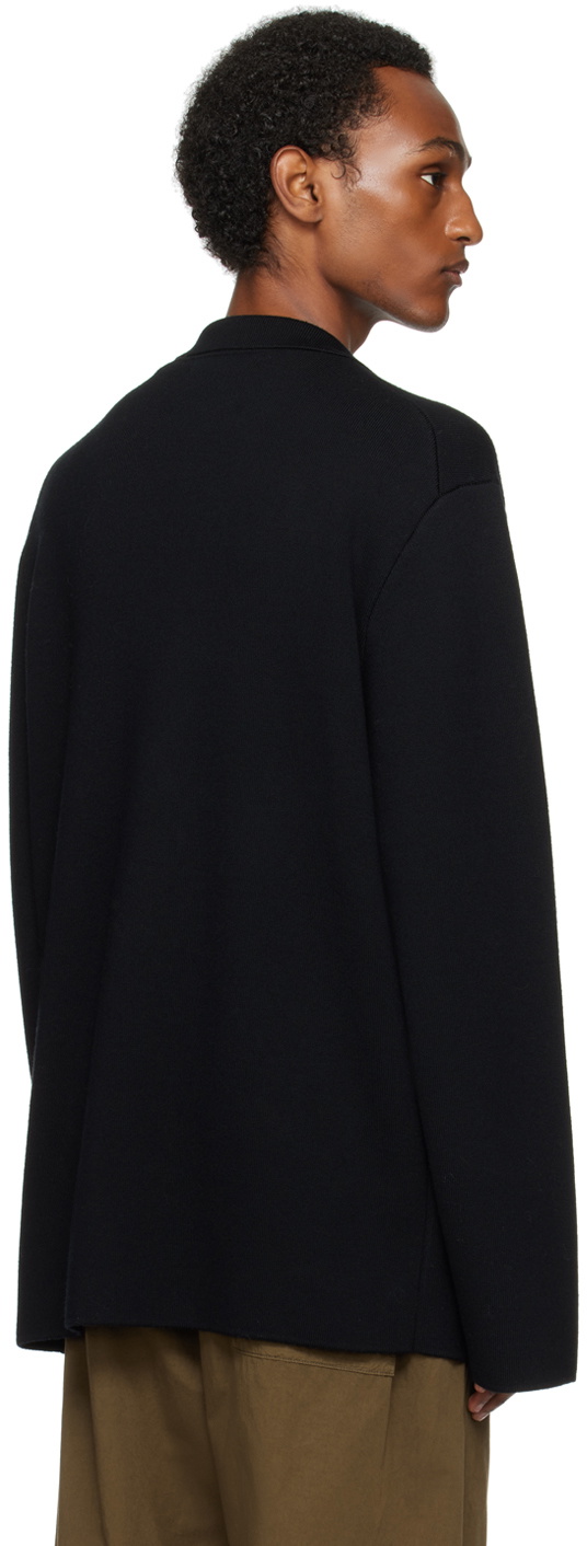 King & Tuckfield Black Blazer Cardigan