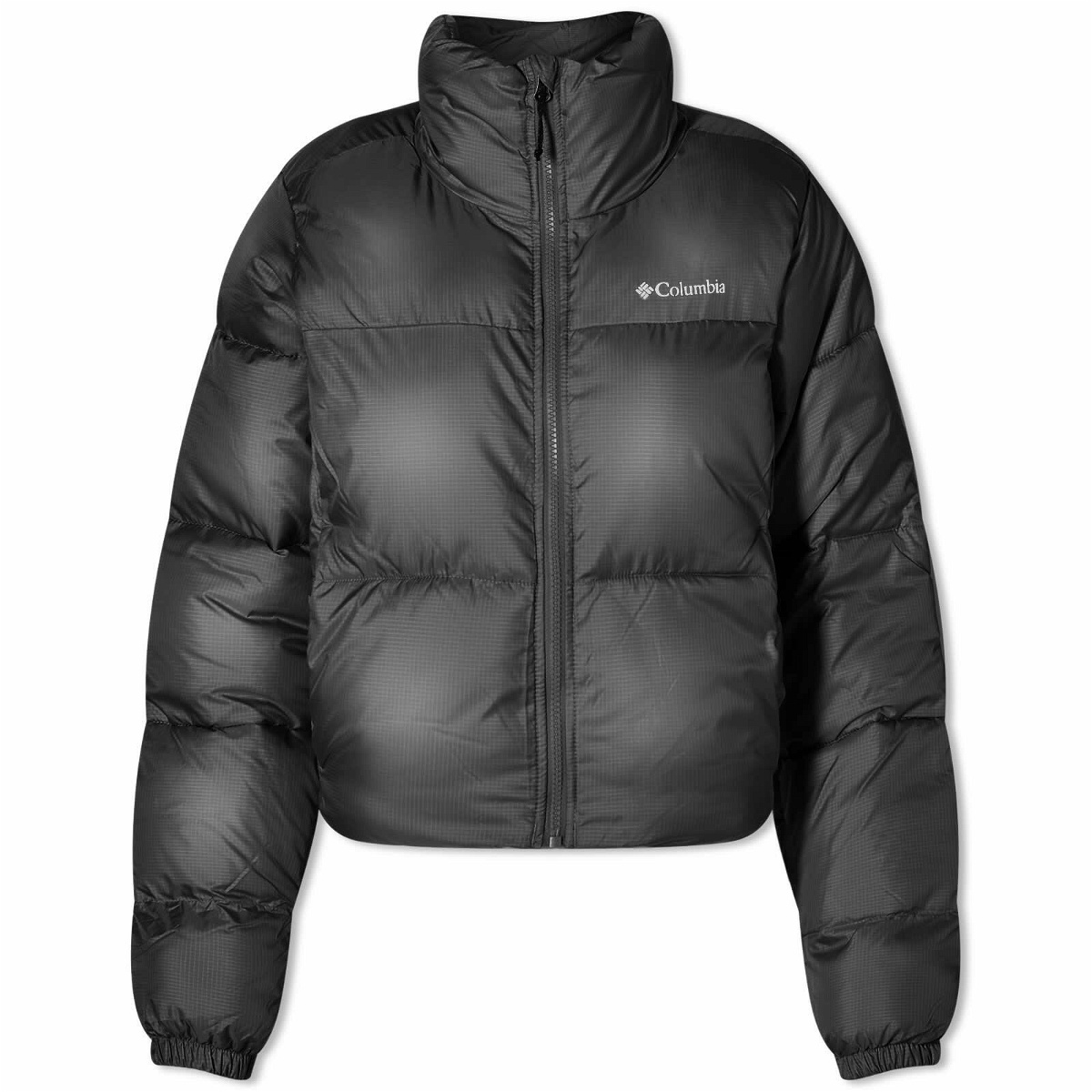 Columbia Women's Puffect™ Cropped Jacket in Black Gloss Columbia