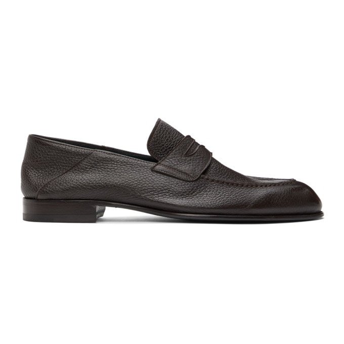 Photo: Brioni Brown Penny Loafers