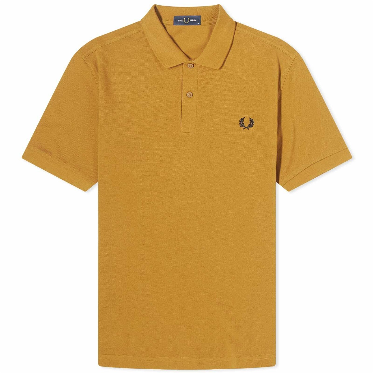 Fred Perry Men's Slim Fit Plain Polo Shirt in Dark Caramel Fred Perry
