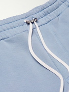 AMIRI - Straight-Leg Cotton-Jersey Drawstring Shorts - Blue