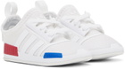 adidas Kids Baby White NMD Pre-Walkers