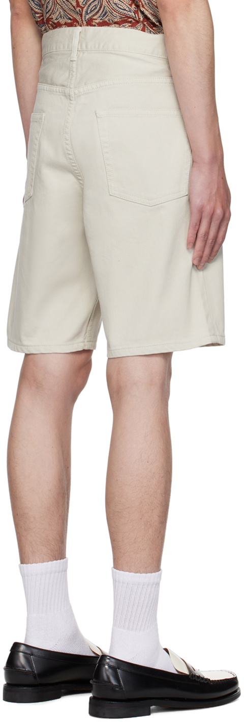 BEAMS PLUS Off-White Relaxed-Fit Shorts