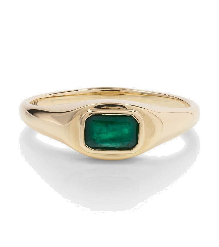 Photo: Stone and Strand Green With Envy 14kt gold ring with emeralds