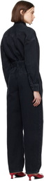 FRAME Black 'The Cocoon' Denim Jumpsuit