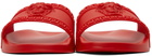 Versace Red Palazzo Pool Slides