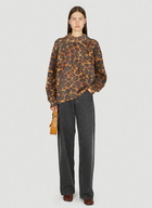 Leopard Print Jumper in Brown