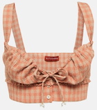 Altuzarra - Bijou gingham cropped top