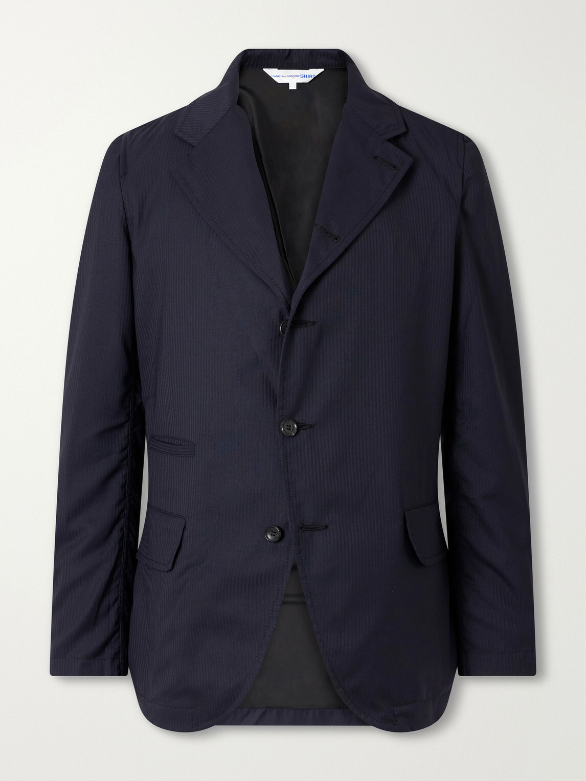 COMME DES GARÇONS SHIRT - Herringbone Shell Blazer - Blue