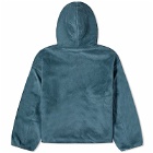 Pangaia Recycled Wool Fleece Reversible Bomber Jacket in Storm Blue