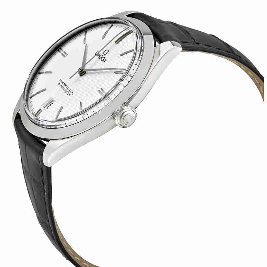 Omega De Ville Tresor Silver Dial 18k White Gold Mens Watch 43253402102004