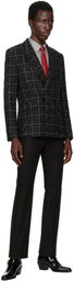 Ernest W. Baker Gray Double Breasted Blazer
