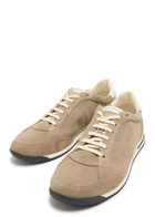 Brunello Cucinelli Panelled Suede Sneakers Brown