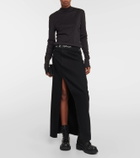 Junya Watanabe Embellished leather biker boots