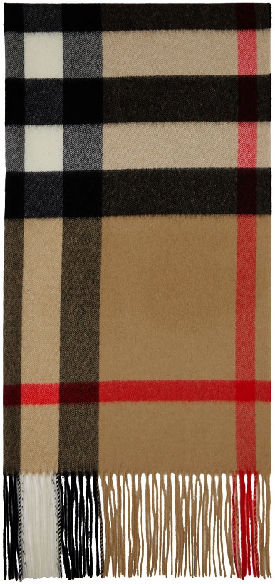 Photo: Burberry Beige Oversized Check Scarf