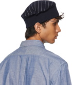 4SDESIGNS Navy Knit Stripe Hat