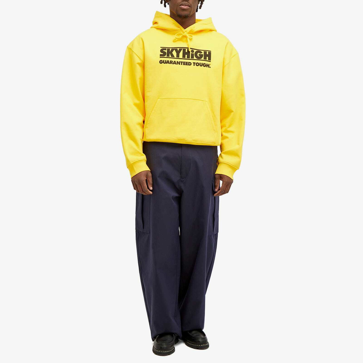 Sky High Farm Men's Construction Popover Hoodie in Yellow