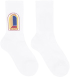 Casablanca White Logo Socks