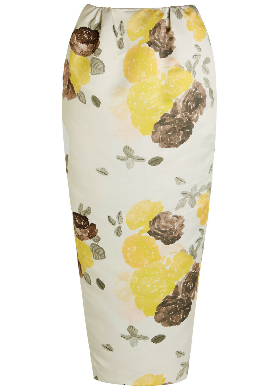 Bernadette Damian Floral-print Midi Skirt Multicoloured 1
