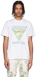 Casablanca White Organic Cotton T-Shirt