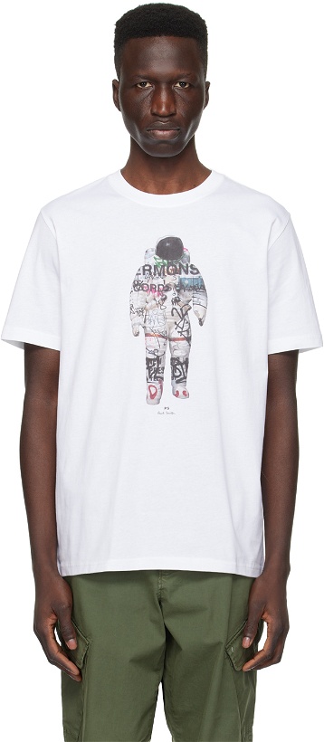 Photo: PS by Paul Smith White 'Astronaut' T-Shirt