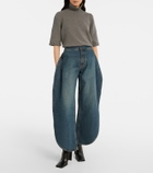 Alaïa Knitted cashmere-blend turtleneck top