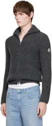 Moncler Gray Zip Cardigan