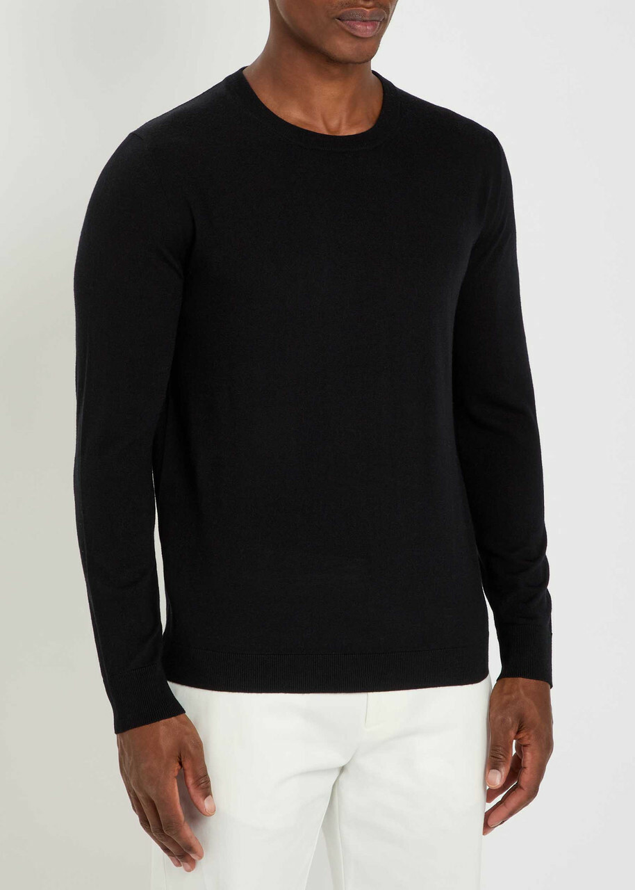 Allude Wool Jumper Black