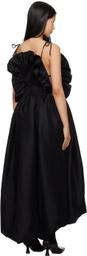 Kika Vargas Black Ramya Midi Dress