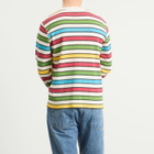 Late Checkout Men's Script Waffle L/S T-Shirt in Multicolour