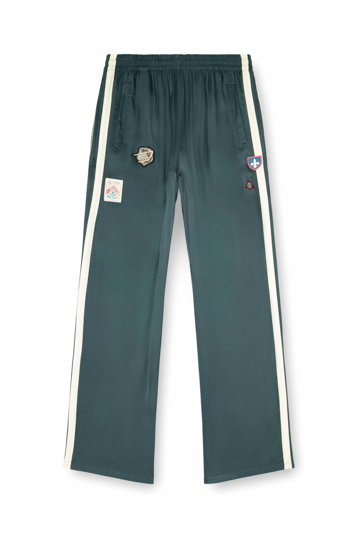Diesel Satin track pants with patches - Pants - Man -