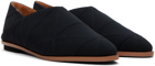 132 5. ISSEY MIYAKE Black Tatami Loafers