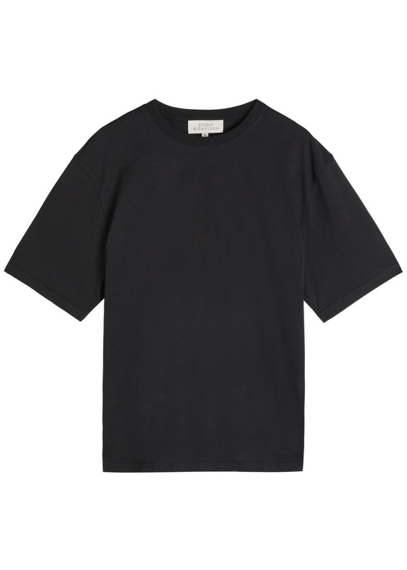 Photo: Studio Nicholson Branded Cotton T-shirt Black