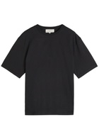 Studio Nicholson Branded Cotton T-shirt Black