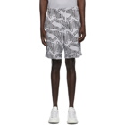 Moschino Grey Fantasy Print Logo Shorts