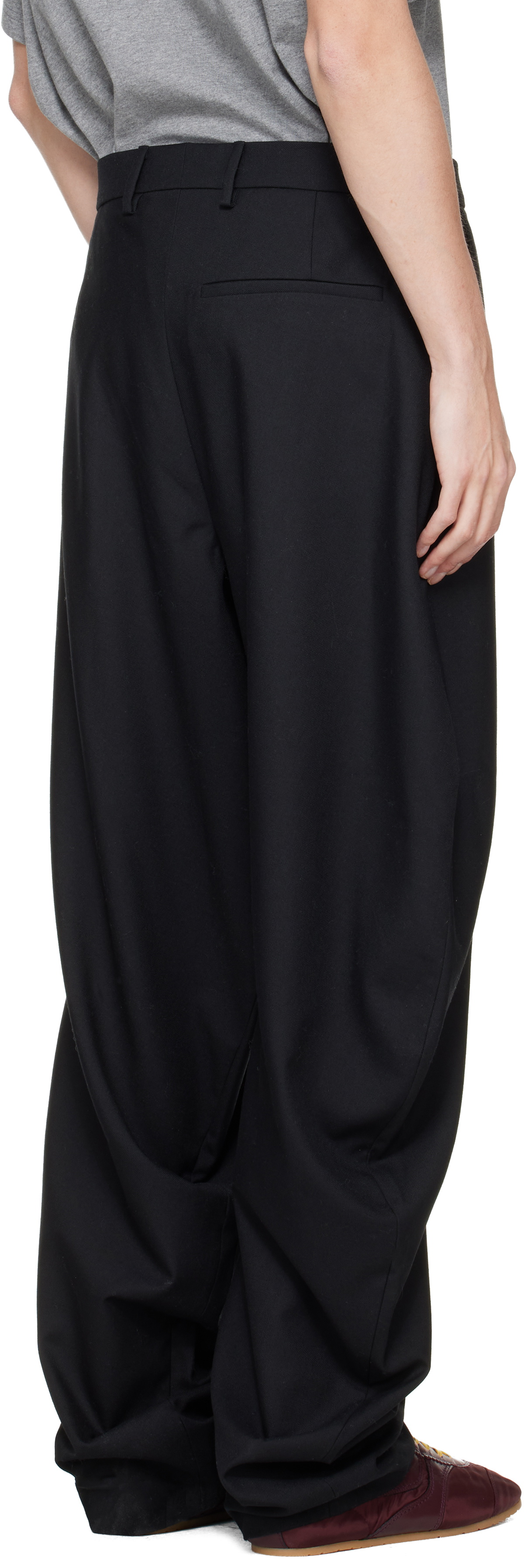 Charles Jeffrey LOVERBOY Black Topsy Turvy Trousers